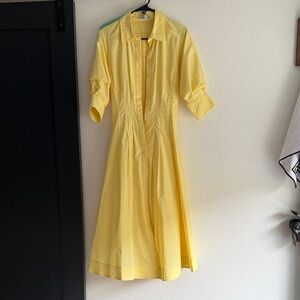 Sunny Yellow Long Sleeve Dress
